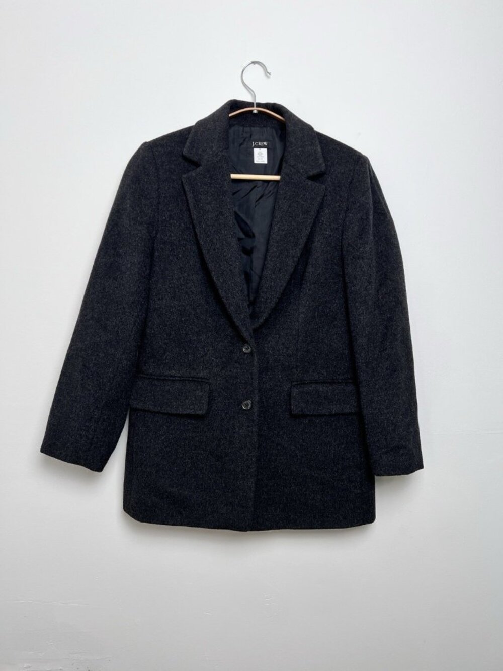 J. Crew Somerset Blazer Charcoal Gray 80% Wool Jacket Size 6P